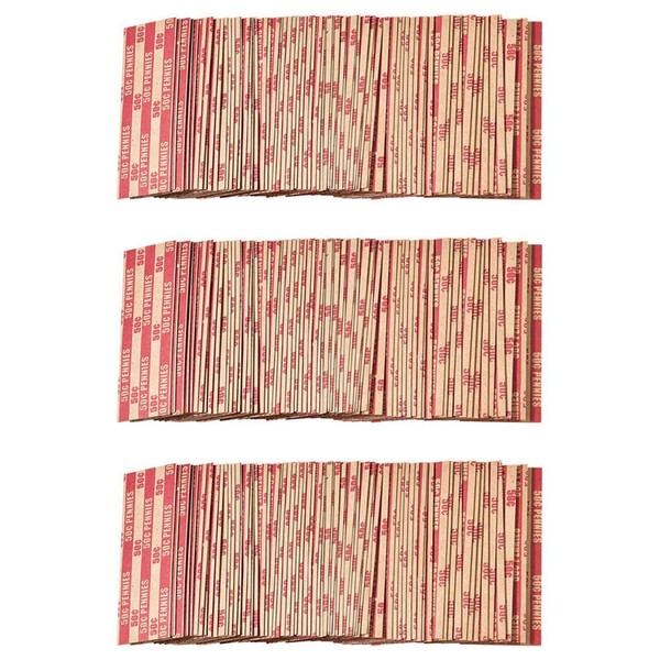 Lazycloud Penny Coin Wrappers Penny Sleeves Flat Penny Rolls Wrappers