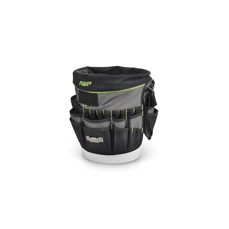 AWP Bucket Tool Organizer 51-Pocket for 5-Gallon Buckets, Water-Resistant Heavy-Duty