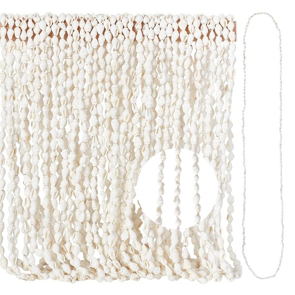 PH PandaHall 60 inch White Shell Necklace Shell Leise Hawaii