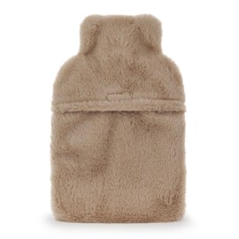 Pusheen Womens Hot Water Bottle | Ladies & Girls Furry Heat Pad in Brown | Insulated Plush Loungewear Accessory for Self Care | Cat Kitten Merchandise Apparel Gift for Adults and Children