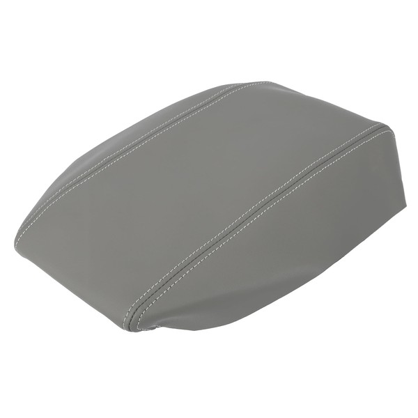 X AUTOHAUX Car Center Console Lid Armrest Pad Cover Gray