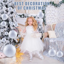 72 Pieces Polystyrene Balls, 6 Sizes White Craft Foam Ball for DIY Arts and Crafts, Modeling, Household School Projects, Holiday Party Wedding Decorations (72Pieces-6 Sizes)