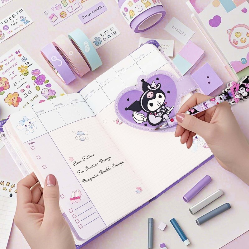 Ku-rom Diary Book, Cute Notebook, Kids Leather Journal Notebook Set