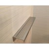SereneDrains Stainless Steel Rectangular Bathroom Shelf Traditional Square 12” Wall
