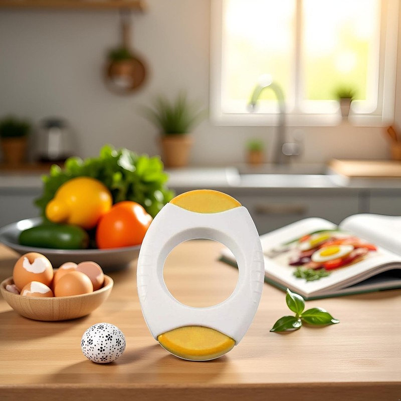 Yellow Egg Cracker Tool, Shell Opener Topper Cutter Separator for