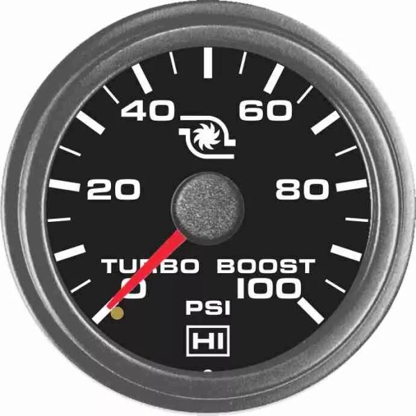 Hewitt 102-104-4R1 - Universal Turbo Boost Gauge Kit 100 PSI