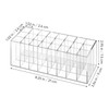 DOITOOL 24-Grids Acrylic Lipstick Holder, Transparent Lipstick Organizer for Makeup