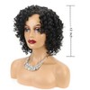 XIUFAXIRUSI XIUFAXIRUSI Black Short Curly Bob Wigs for Black Women