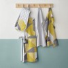 Catherine Lansfield Larsson Geo Two Pack Tea Towels Ochre