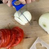 R&M Stainless Steel Onion Holder for slicing onions, tomatoes, avocados,