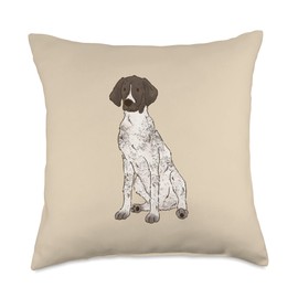 GSP Lovers German Shorthaired Pointer Dog Mom Throw Pillow