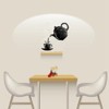 Fowecry 3PCS DIY Acrylic Coffee Cup Teapot 3D Wall Clock
