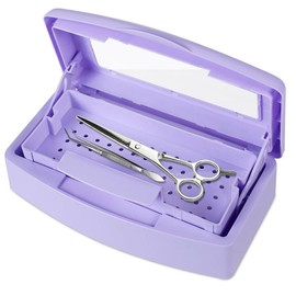 Nail Tool Sterilizer Box barbicide Disinfectant Jar Plastic Disinfectant Container Suitable for Nail Tools Hair Salons Beauty Centers and Manicure and Nail Equipment - Color: purple, Size: B398