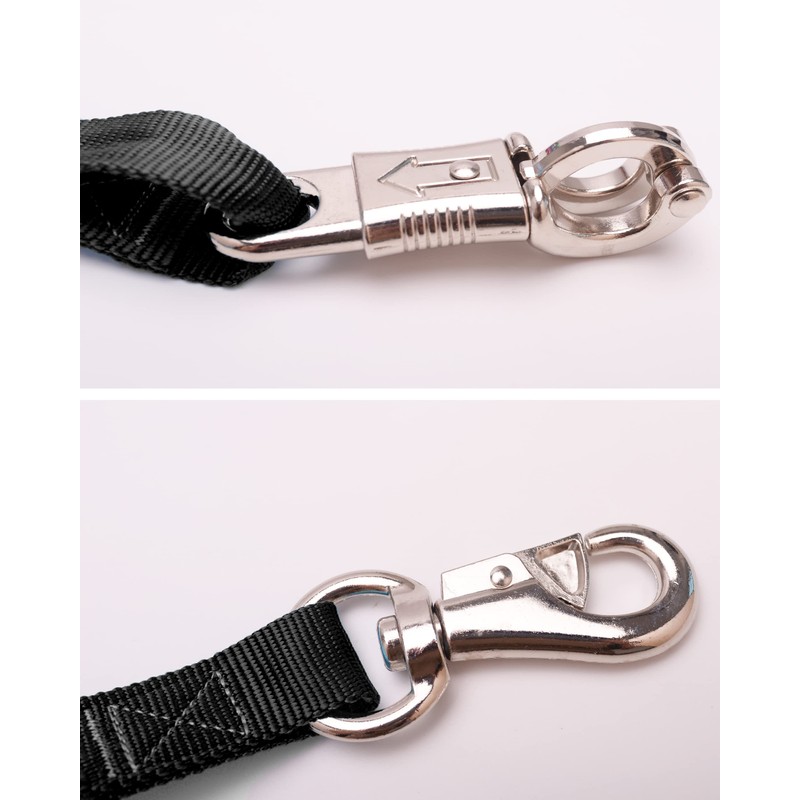 Adjustable Trailer Tie （2 Pack）-Horse Trailer Nylon Strap Tie，Adjusted from
