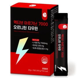 Right Health Food Active Arginine 7000 Ornithine Taurine 15p, 300g, 1 piece / 올바른건강식품 액티브 아르기닌 7000 오르니틴 타우린 15p, 300g, 1개
