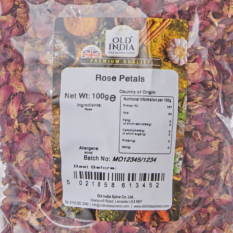 Old India Rose Petals 100g