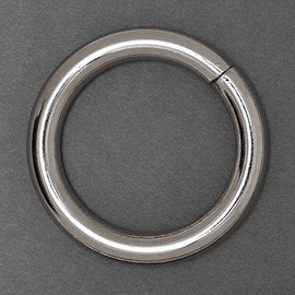 Buckle 1-3/4'' Metal Silver O-Ring Belt, Fashion Jewelry by 4-pcs, SP-2458