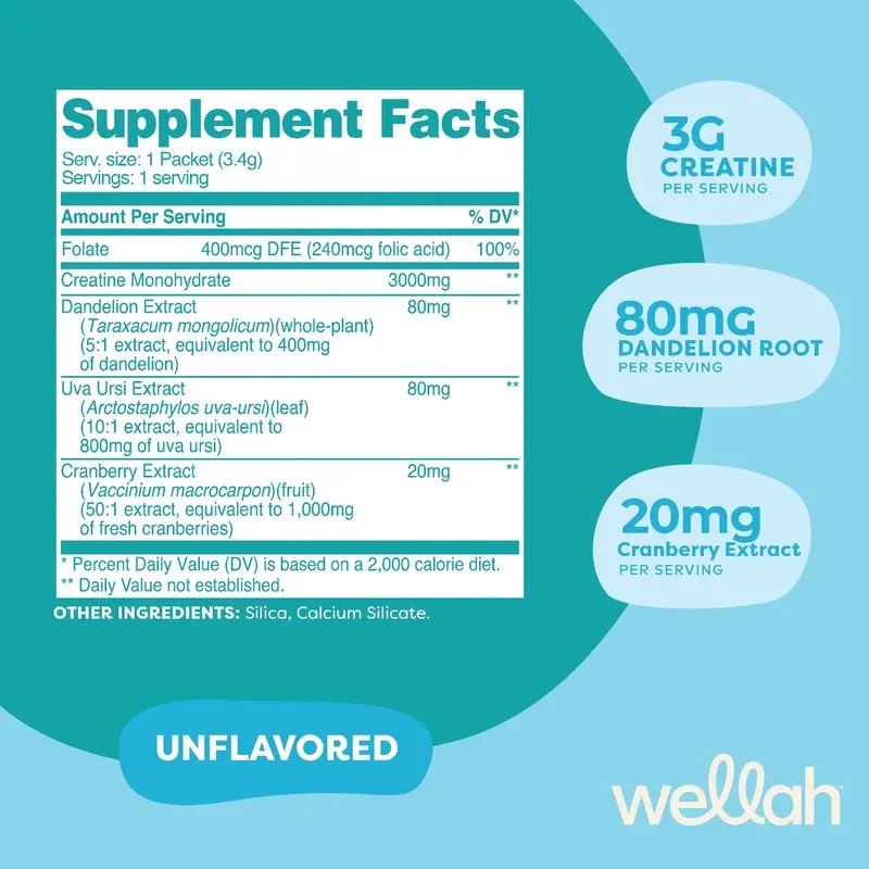 Wellah Nutrition Creatine Stick Packs – 5g Micronized Creatine Monohydrate