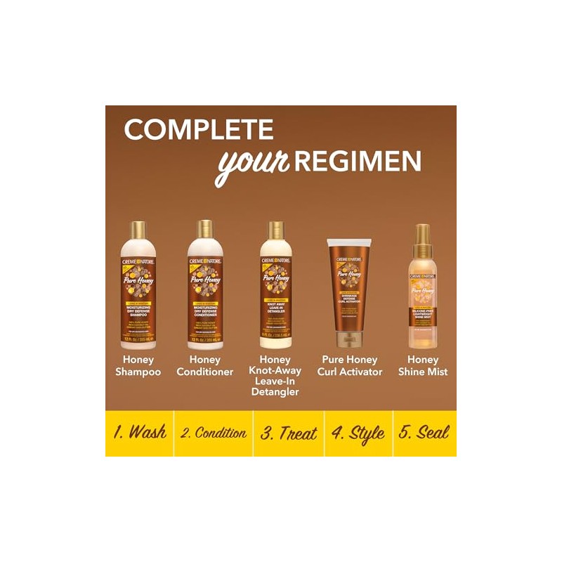 Creme Of Nature 7269128000 Pure Honey, Activador De Rizos 298Ml