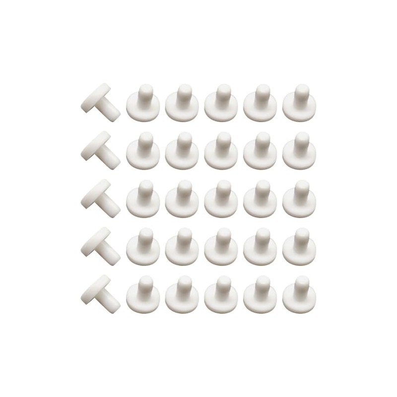 UUYYEO 200 Pcs 3 mm Plastic Screw Hole Plugs White
