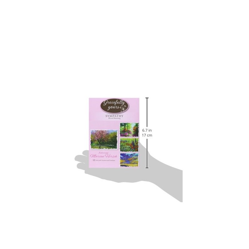 Gracefully Yours Blessed Mourning Sympathy Greeting Cards Featuring Marian Hirsch,