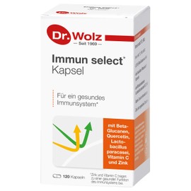 Immun Select Capsules by Dr. Wolz, Micronutrient Combination with Important Immune Substances, 120 Capsules