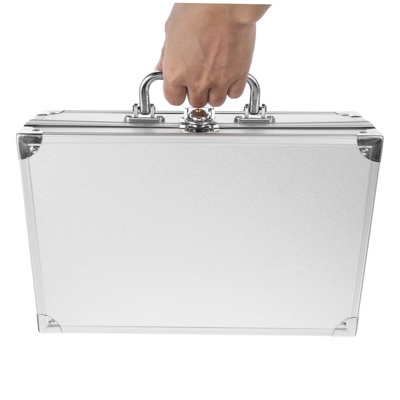 TEHAUX Aluminum Alloy Storage Box Portable Briefcase for Tools Documents