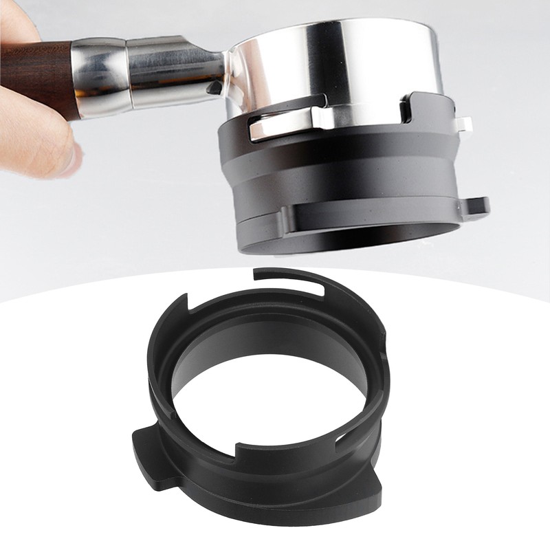 54mm Coffee Portafilter Dosing Funnel Aluminum Alloy Rotatable Dosing Funnel