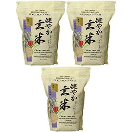 Sukoyaka Brown Rice, Genmai, 4.4-Pound Pack of 3