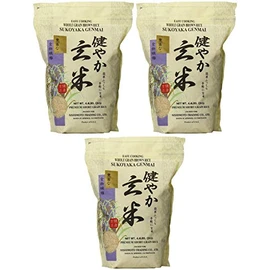 Sukoyaka Brown Rice, Genmai, 4.4-Pound Pack of 3