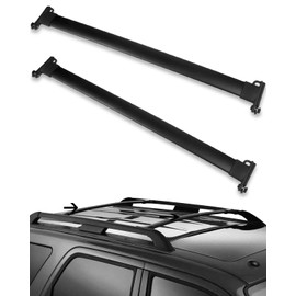 cciyu Cargo Racks for Ford Escape 2008-2012 Rooftop Luggage Canoe Kayak Carrier Rack Black Roof Rack Cross Bar - Fits Side Rails Models ONLY