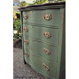 Solid Brass Tear Drop Shaped Center w/Crown Bail Pull 3"