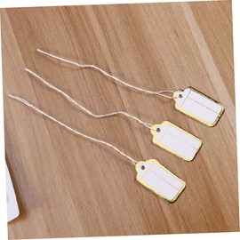 Operitacx 1000pcs Side Hanging Price Label Tags for Jewelry Display Elegant Jewelry Pricing Tags for Earrings Necklaces Bracelets for Retail Crafting