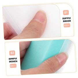 minkissy 2pcs Sensory Brush Sponge Brush Wear-resistant Head Scrubber Hair Cleaning Brush Shower Brush Bath Accessory Cradle Cap Shampoo Bath Supply Small Head Products