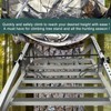 Metal Treestand Stirrups with Elastic Rope Rapid Climb Stirrups Adjustable