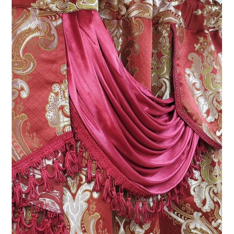 GOHD Luxe Love. Jacquard Window Curtain Panel Drape with Attached