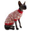 Sphynx Hairless Cat Cute Summer Cotton T-Shirts Pet Clothes,Round Collar