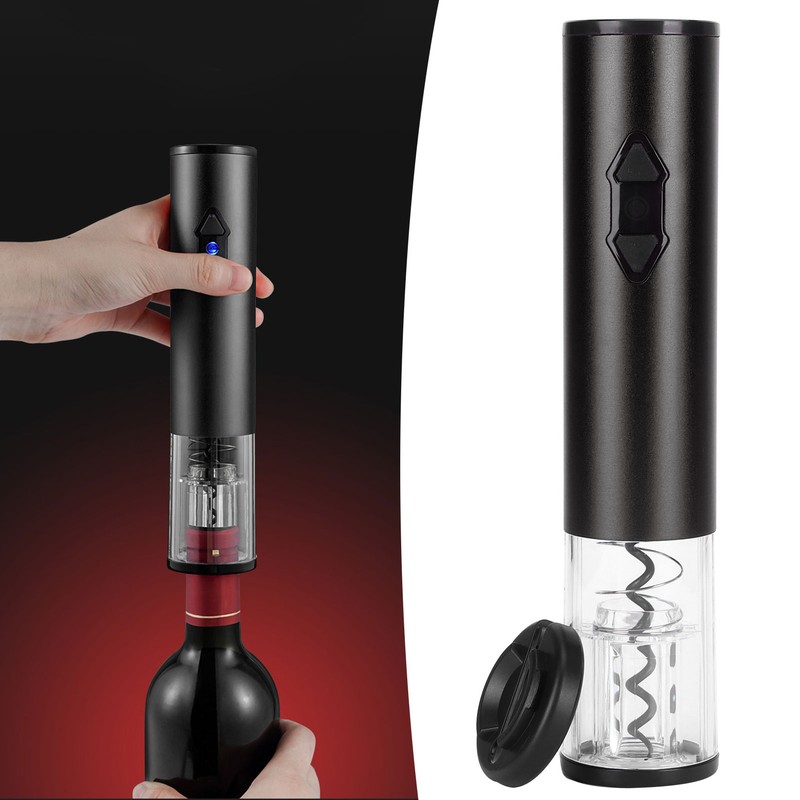 Electric Wine Corkscrew Automatic Cordless Wine Bottle Opener with Foil
