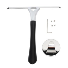 Shower Squeegee Multifunctional Stainless Steel Bath Squeegee Window Cleaner Tool for Mirrors Glass