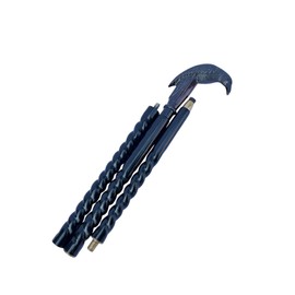 WAVE NAUTICAL Raven Walking Stick Solid Vintage Designer Victorian Twisted Wooden Cane Antique Style Folding Walking Stick 36" Inches with Brass Handle for Men and Women