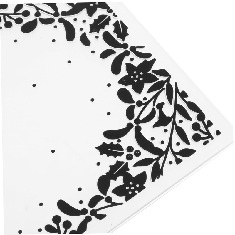 TEHAUX 3pcs Cardstock Paper Scrapbooking Tool Embossing Stencil Plastic DIY