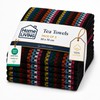 Home and Living Tea Towels for Kitchen,100% Cotton, Pack of