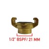 Brass GEKA Type Hose Quick Connect Adapter Claw Fitting Pipe