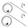 2-Pack Replacement for Masterbuilt Meat Temperature Probe with Grill Clips, Compatible with Masterbuilt Gravity Series 560/800/1050 XL & Digital Charcoal Grill + Smokers
