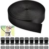 10M Webbing Strap, Polypropylene Heavy Webbing Backpack Chest Strap 25MM