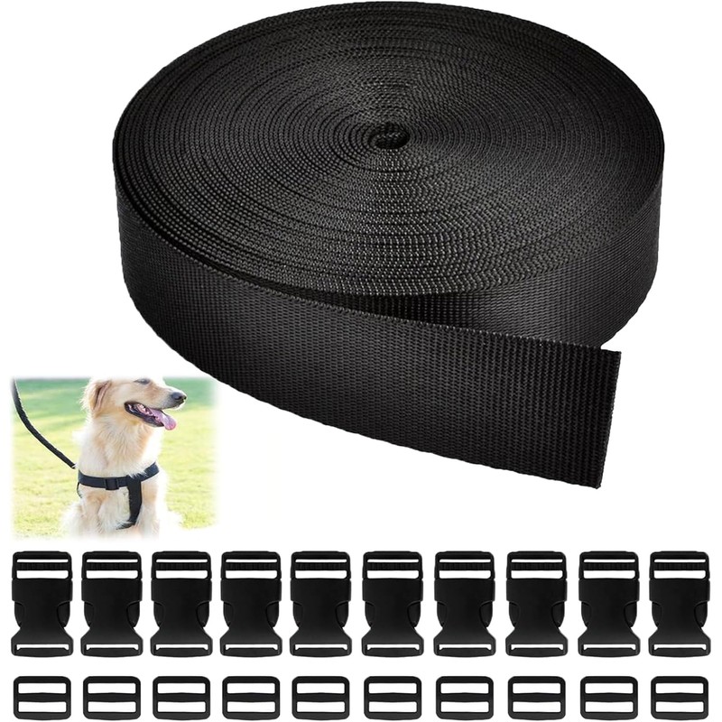 10M Webbing Strap, Polypropylene Heavy Webbing Backpack Chest Strap 25MM