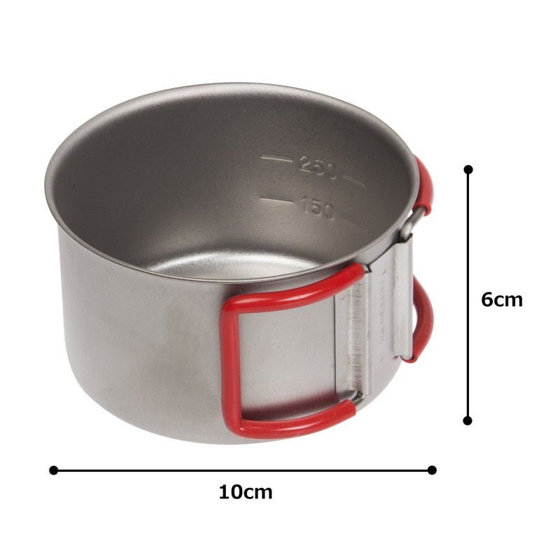 Ebanyu (EVERNEW) titanium cup 400FD RED EBY265R