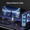 Dutevolns Ethernet Coupler 10Gbps, Expansion Adapter with Aluminum Alloy Shell,
