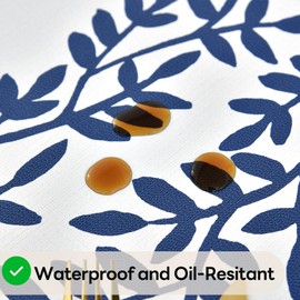 Yofori Table Cloth for Rectangle Table Heavy Duty Vinyl Tablecloth Rectangular Waterproof Plastic Tablecloth Wipeable Outdoor PVC Table Cover for Picnic (Rattan, 54'' x 72'')