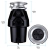 Eco Logic EL-7-DS-BK 7 Designer Series Food Waste Disposer with